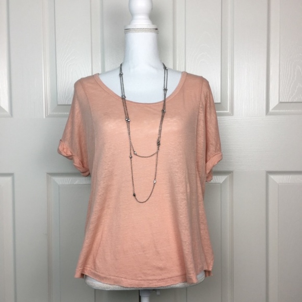 NWT Rag & Bone Lottie Tee Pink Rose Shirt Top S